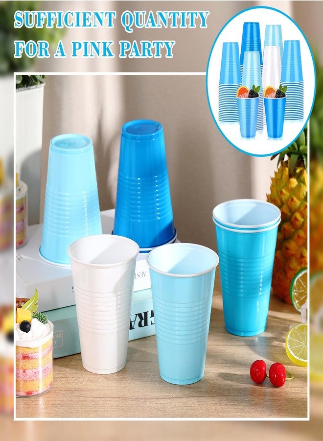 Afarnook 150 Pcs 12oz Plastic Cups Bulk Blue Disposable Party Cups Supplies for Birthday Wedding Graduation Halloween Thanksgiving Christmas Festival Family Gatherings Celebrations - Image 4